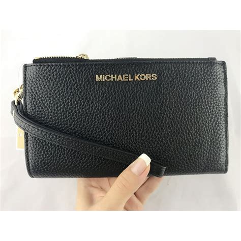 michael kors jet set wristlet|jet set leather wristlet.